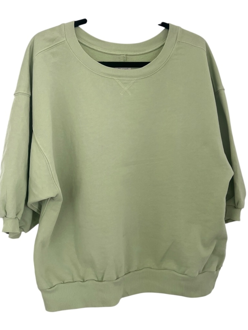 Pilcro Sage Cropped Sleeve Oversized Sweatshirt (M)